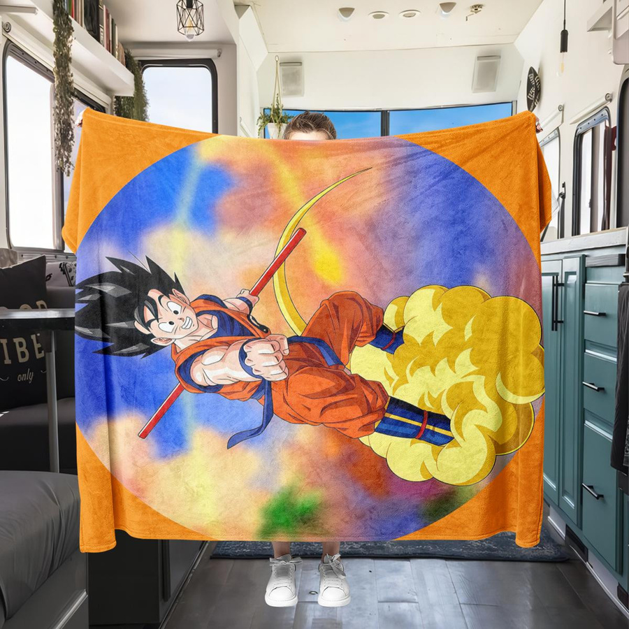 Son Goku Flanellndecke multicolor B/B: 80 cm, L: 120 cm - Bild 5