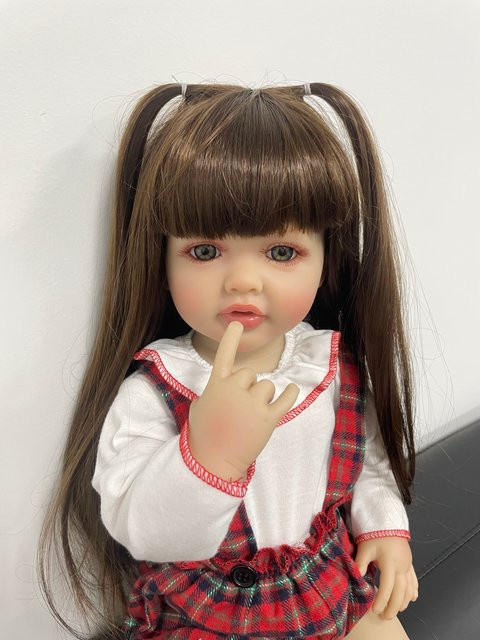 MRB Betty Reborn Baby, Vollsilikon Vinyl Mädchen Puppe, 22 Zoll - Bild 1
