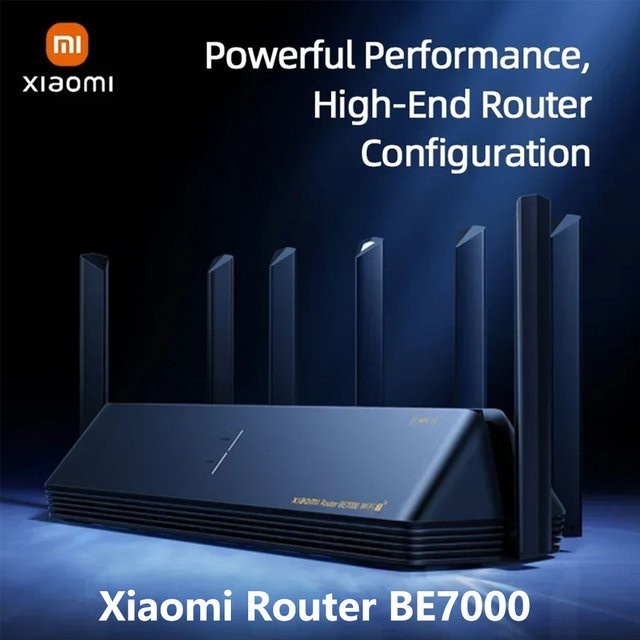 Xiaomi Mi Router BE7000 WiFi 7 Tri-Band WLAN-Router in Schwarz mit 4 x 2.5G Ethernet-Anschlüssen und USB 3.0 - Bild 1