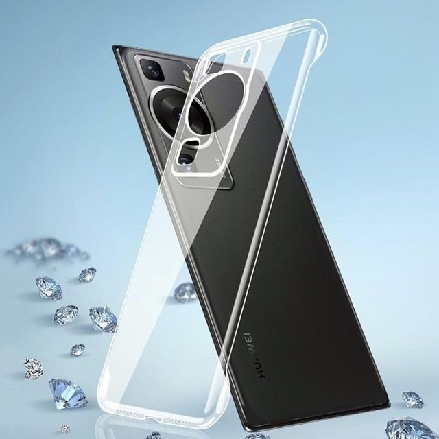 Stoßfeste transparente Handyhülle für Huawei P60 Pro und P60 Art 5G mit harter Rückseite und rahmenlosem Design - Bild 1