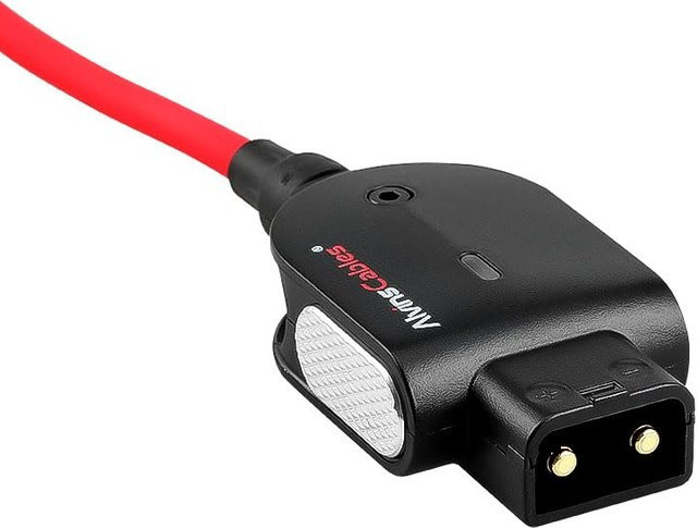 SmallRig Smart-Dtap auf drehbaren rechtwinkligen 2-poligen Stecker Kabel in Rot, 15 cm - Bild 1