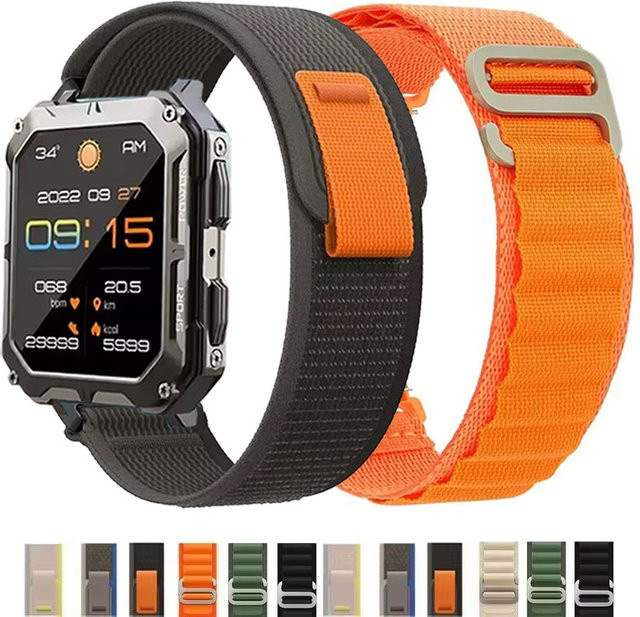 Hiyii Uhrenarmband Nylon, 22 mm, Unisex - Bild 1