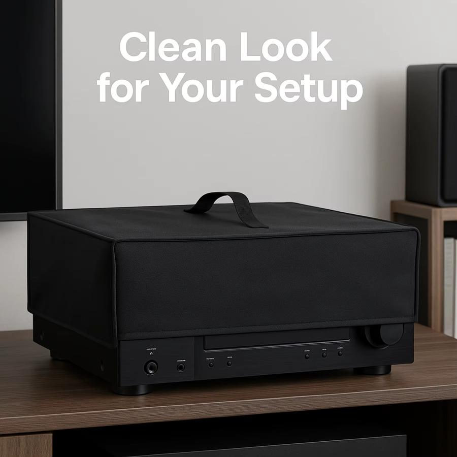 Antistatischer Staubschutz für AV-Receiver und Verstärker in Schwarz - Bild 4