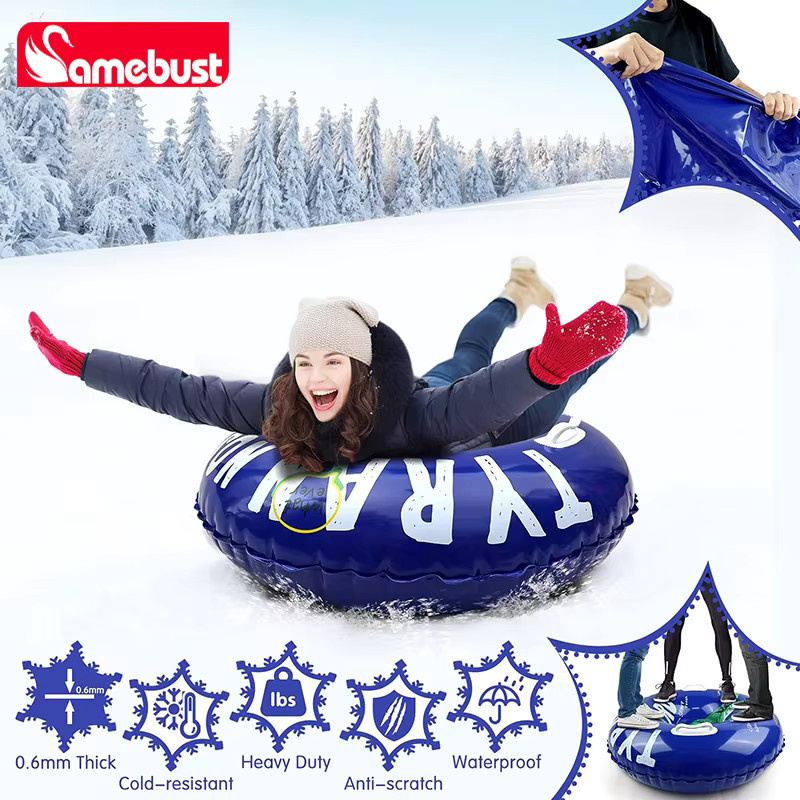 Camebust Dinosaurier-Schneereifen, aufblasbarer Schneeschlitten mit Griffen - Bild 3
