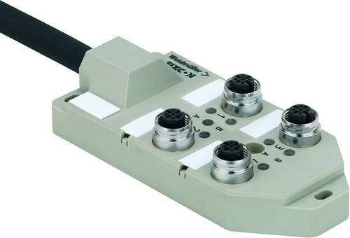 Weidmüller SAI-8-M 5P M12 ECO UT 1892081000 Sensor/Aktorbox passiv Verteiler mit 2 St. M12 Buchse in Grau - Bild 1