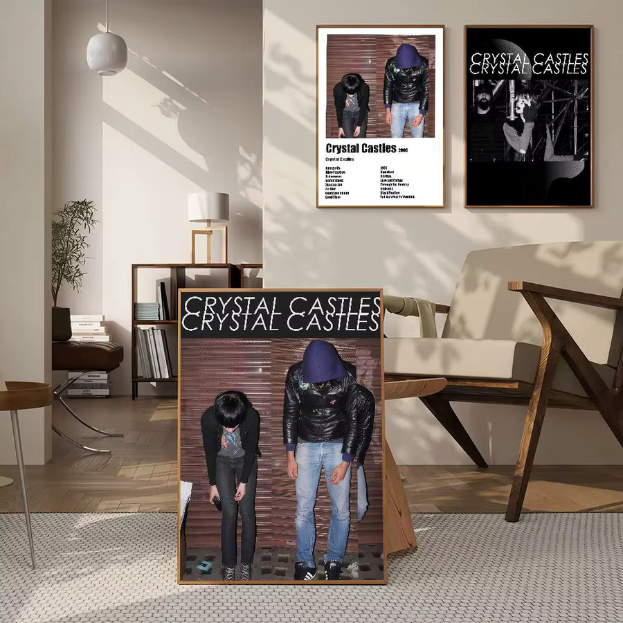 Crystal Castles Musikposter Wanddekoration Portrait B: 30,0 cm, H: 30,0 cm, T: 21,0 cm - Bild 6