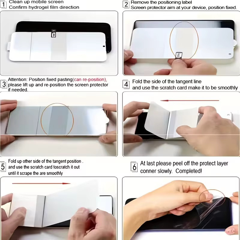 4 Stück transparente Hydrogel-Displayschutzfolien für Motorola G Stylus 5G, G Play und Moto G Power Modelle - Bild 4