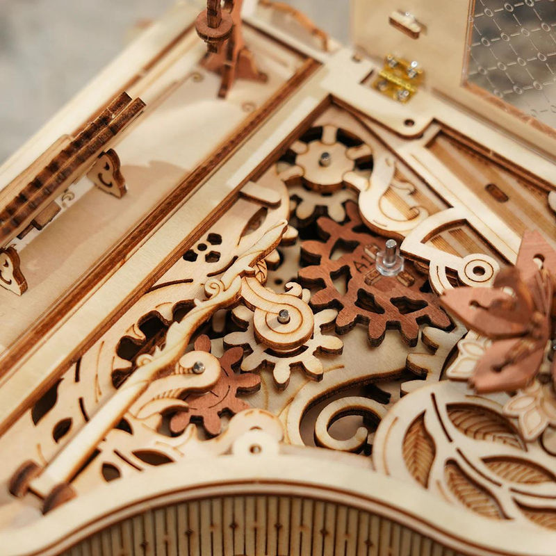 ROBOTIME ROKR Magisches Klavier Mechanische Spieluhr 3D Holzpuzzle AMK81 aus Holz - Bild 5