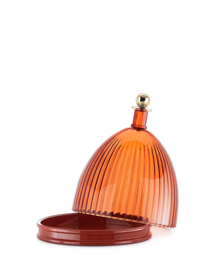 Kartell La Coupole Tablett mit Glocke in Orange und Multicolour - Bild 2