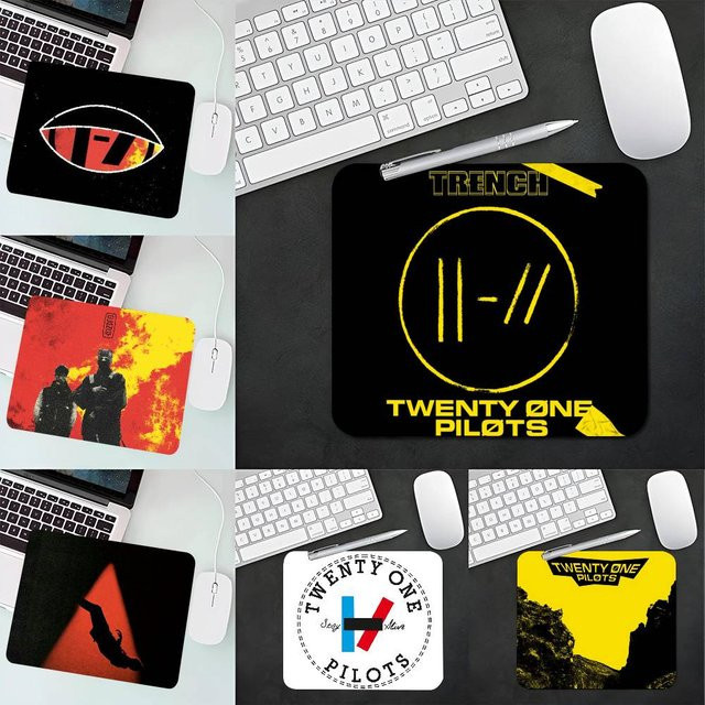 Mesuca T-Twenty One P-Pilots Mauspad und Tastaturpad für Laptop und Schreibtisch, rutschfest - Bild 1
