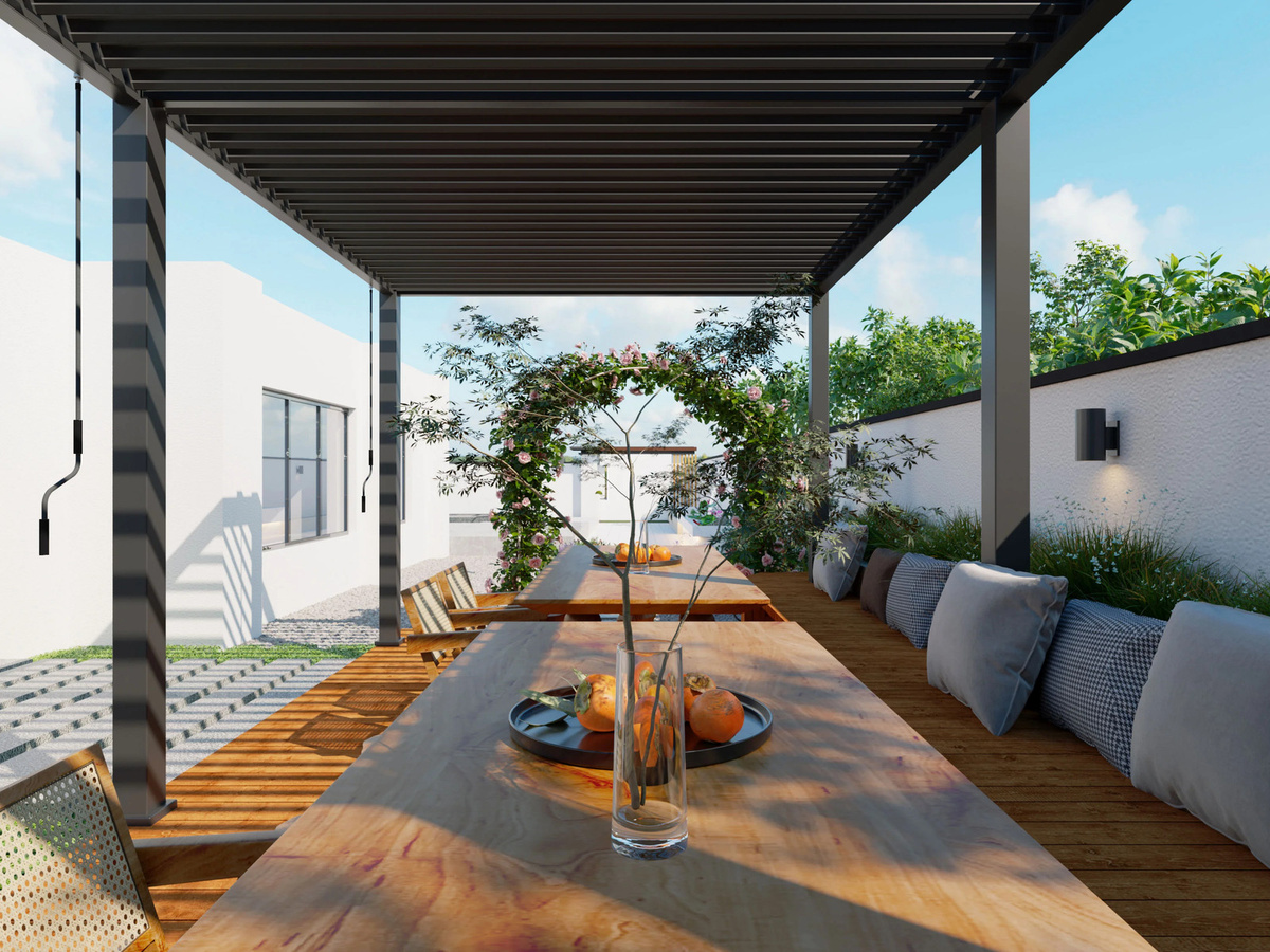 PergoLine Superior Pergola Anthrazit B: 360 cm, T: 530 cm - Bild 4