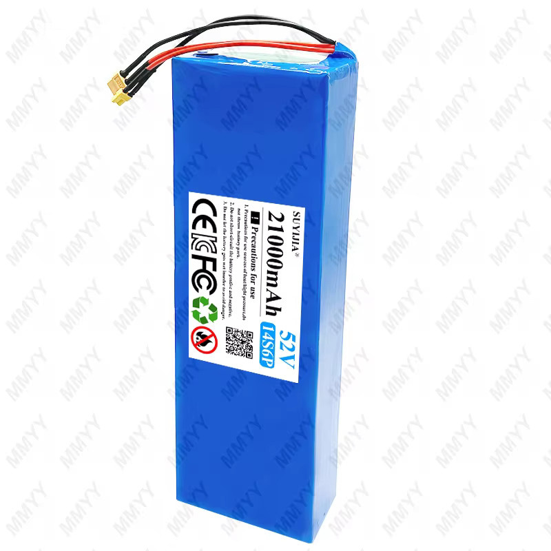 SUYIJIA Lithium-Akkupack 52V 21Ah 14S6P für Varla Eagle One E-Scooter, 1500W Hochleistungs-Backup-Akku mit integriertem 30A Balancer, Blau - Bild 2