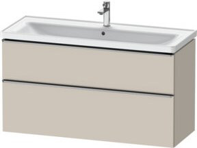 Duravit Waschtischunterschrank D-Neo beige matt mit 2 Schwenktüren, B/T/H: 118,4 x 45,2 x 62,5 cm - Bild 1