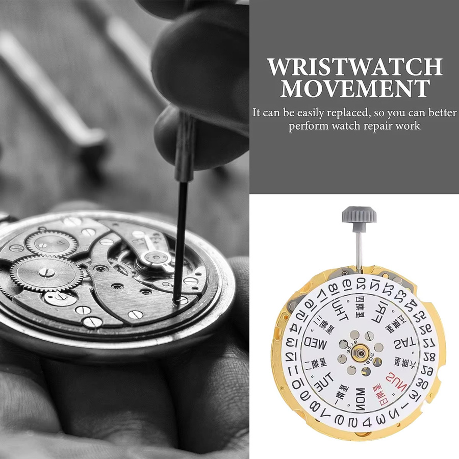 Miyota Automatikwerk GMT, Messing, Uhrenzubehör - Bild 5