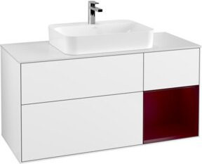V&B Waschtischunterschrank Finion in Weiß lackiert, Breite: 120 cm - Bild 1
