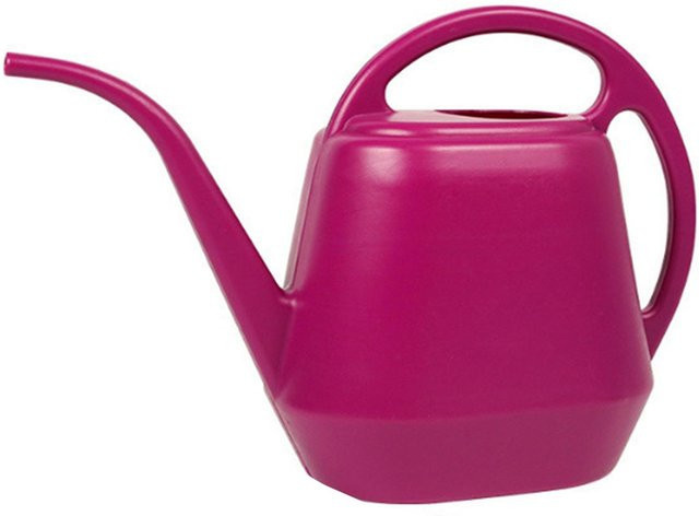 Three Body Gießkanne aus Kunststoff in Pink mit Komfortgriff und langem Ausguss, 4 l - Bild 1