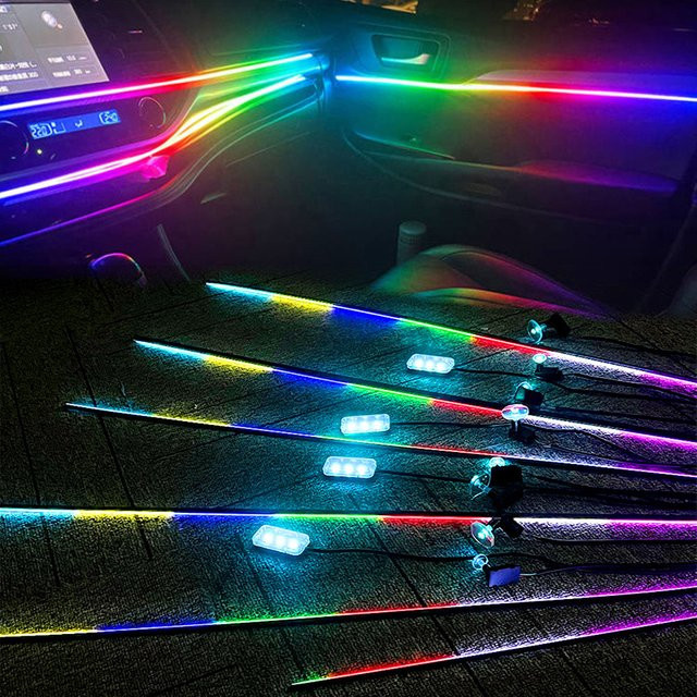 18 in 1 LED Symphony RGBIC Neon Flex Set zur Auto-Ambientebeleuchtung in Multicolour - Bild 1