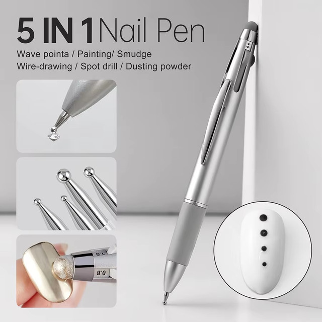YIKOOLIN 5-in-1 Nail-Dotting-Stift für Nail-Art - Bild 1