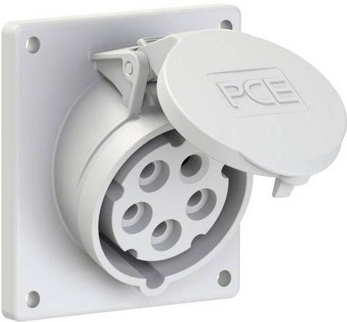 PC Electric Power Twist 415-1f9 CEE Anbaudose 16A 5polig IP44 Weiß - Bild 1