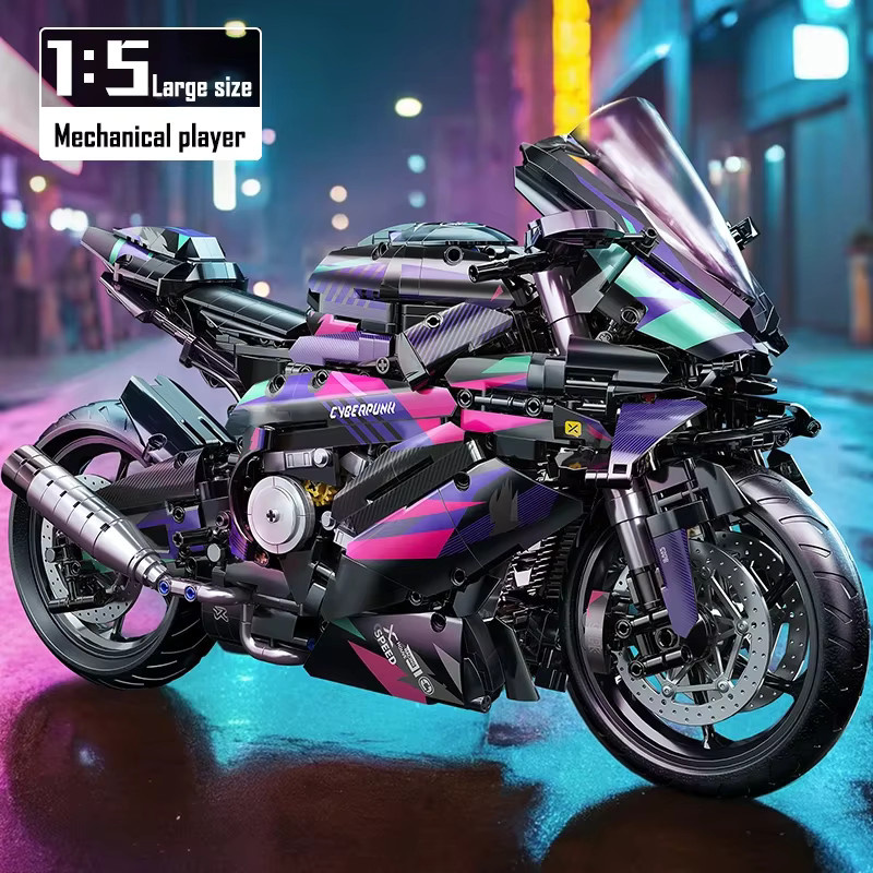TOYLINX Motorrad Bausteine, Superbike, 2096 Teile - Bild 5