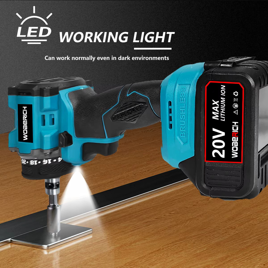 2 in 1 Akku-Bohrmaschine und Akkuschrauber von Makita mit 10 mm Spannfutter, bürstenlos, blau, kompatibel mit Makita LXT 18 V Akkus - Bild 3