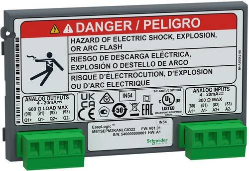 Schneider Electric METSEPM2KANLGIO22 Erweiterungsmodul in Grau - Bild 1