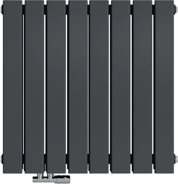 Emke Badheizkörper Paneelheizkörper horizontal doppellagig in Anthrazit B: 63 cm, H: 60 cm, 826W - Bild 1