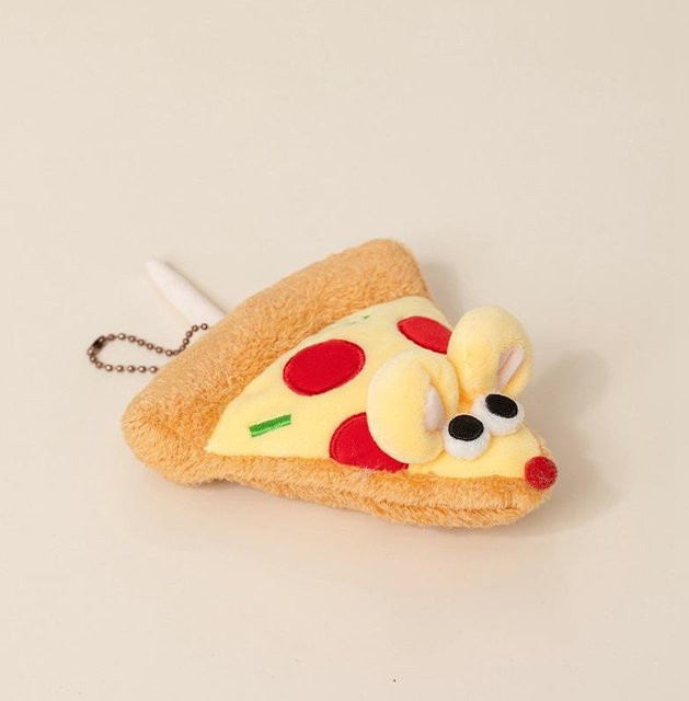 Yiran toy Maus Pizza Plüsch Anhänger, Kuscheltier, ab 14 Jahren - Bild 1