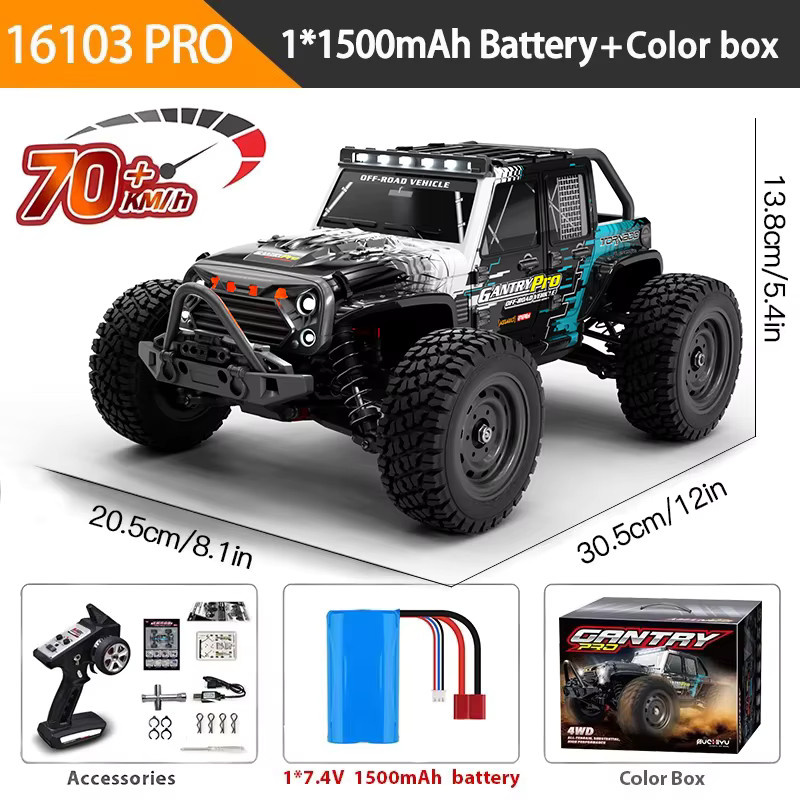 WLtoys 16103 Pro RC Auto, 1:16, mit LED-Licht, ab 14 Jahre - Bild 6