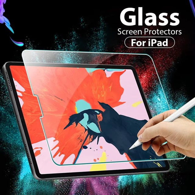 3er Pack Displayschutzfolie aus 9H gehärtetem Glas für Apple iPad Pro, Air und Mini in Transparent - Bild 1