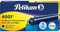 Pelikan Tintenpatrone 4001 GTP/5 nicht löschbar in Blau oder Schwarz - Bild 1