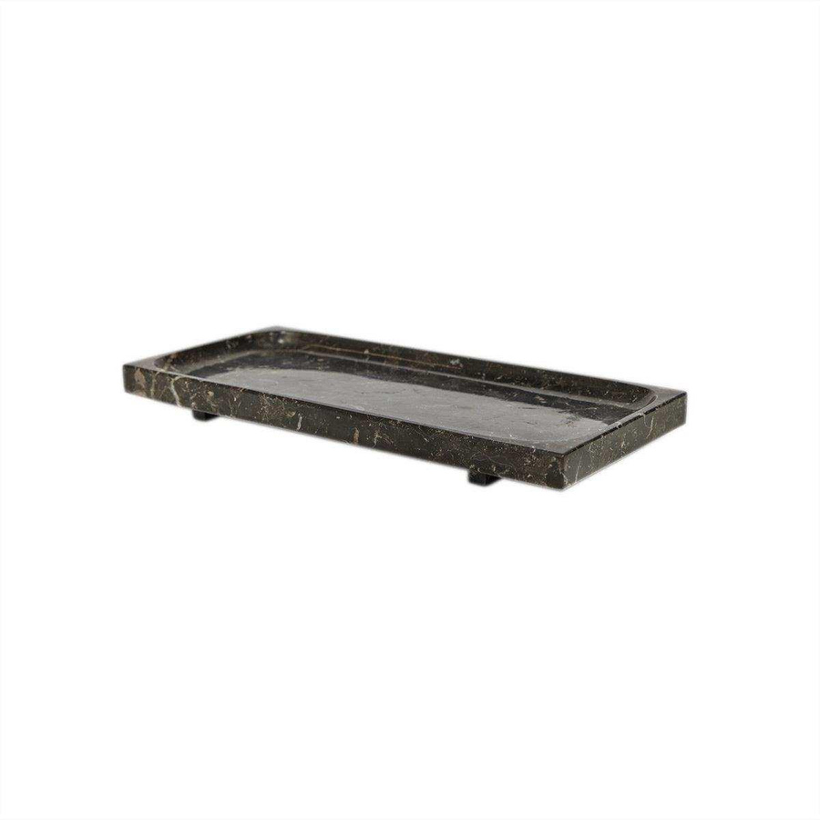 Oyoy Savi Marmor-Tablett grau B: 30 cm, T: 14 cm, H: 3 cm - Bild 1