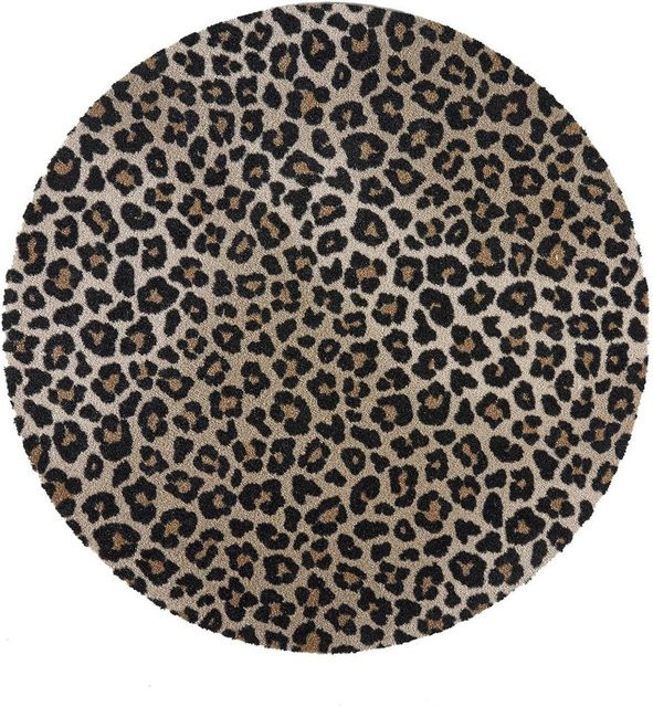 MD Entree Universal Rundteppich mit Animal Print in Safari Beige, Durchmesser: 100 cm - Bild 1