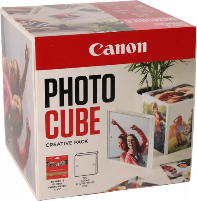 Canon Fotopapier Glanz Pink 5x5 cm, 40 Stück für Inkjet-Drucker - Bild 1
