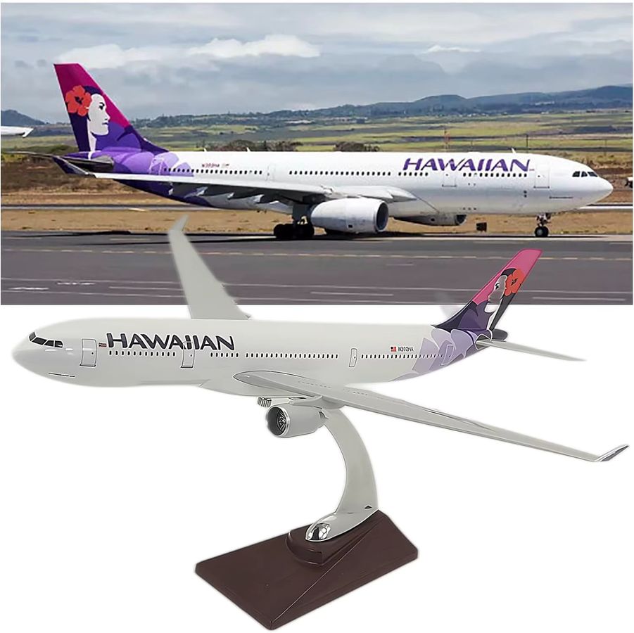 ZOCO Flugzeugmodell A330 Hawaiian Airlines aus Harz im Maßstab 1:80 mit 40 cm Länge - Bild 2