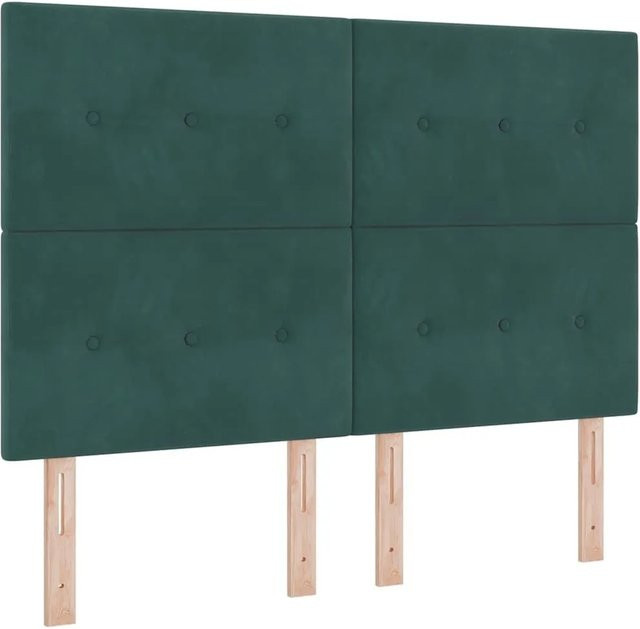 vidaXL Kopfteil aus Kunstleder in Dunkelgrün mit Breite: 160 cm - Bild 1