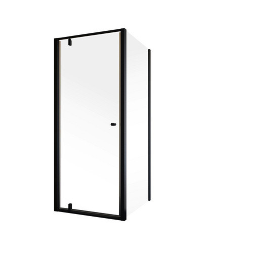 Schulte Duschkabine Trend 2.0 Eckeinstieg als Drehtür mit Seitenwand, Schwarz, B/T/H: 90 x 90 x 200 cm - Bild 2