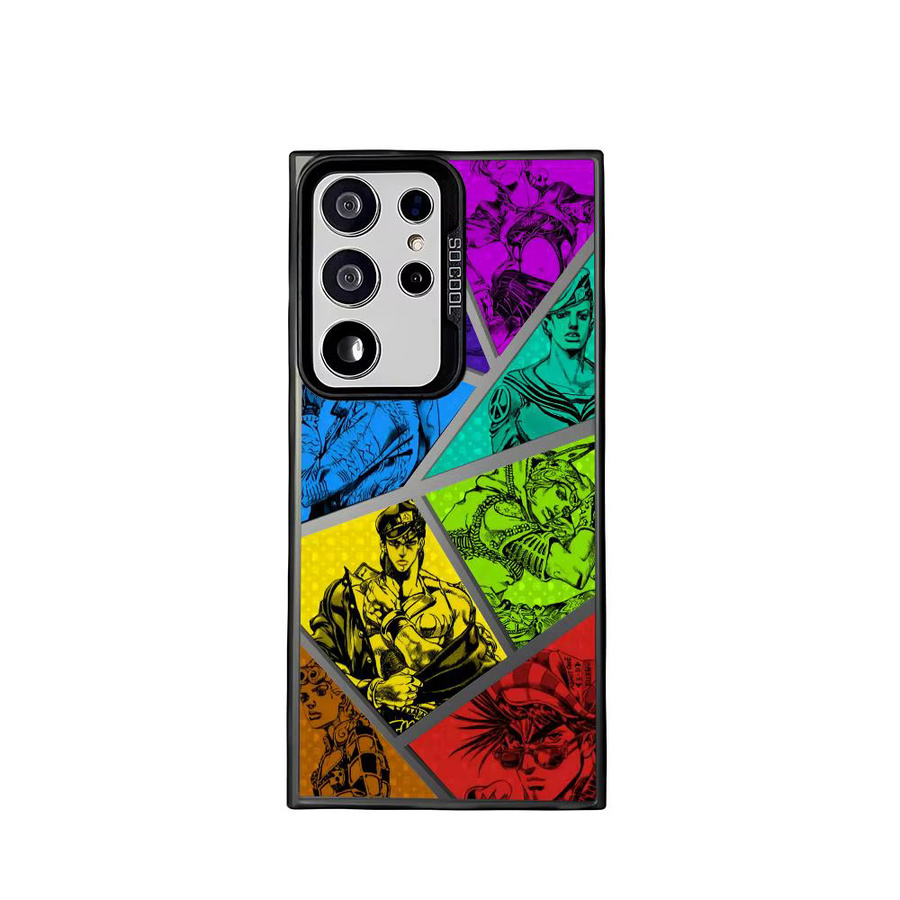 JoJos B-Bizarre Adventure Silikon Handyhülle für Samsung Galaxy S25 Edge S24 S23 S22 S21 S20 Ultra in Silber - Bild 5