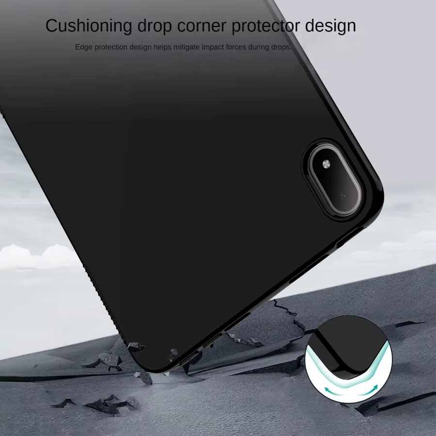 OPPO Pad Mini 2026 Schutzhülle aus weichem Silikon TPU in Schwarz, 8,8 Zoll, Modell OPD2515 - Bild 5