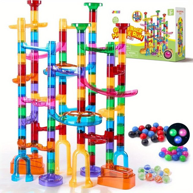 JOYFY Murmelbahn, Lernspielzeug, Bausteine, 137-teiliges Set, ab 3 Jahren - Bild 1