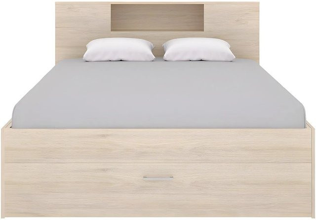Vente-unique Bettrahmen Leandre mit Schubladen in Beige, B/T/H: 160 x 200 x 228,5 cm - Bild 1