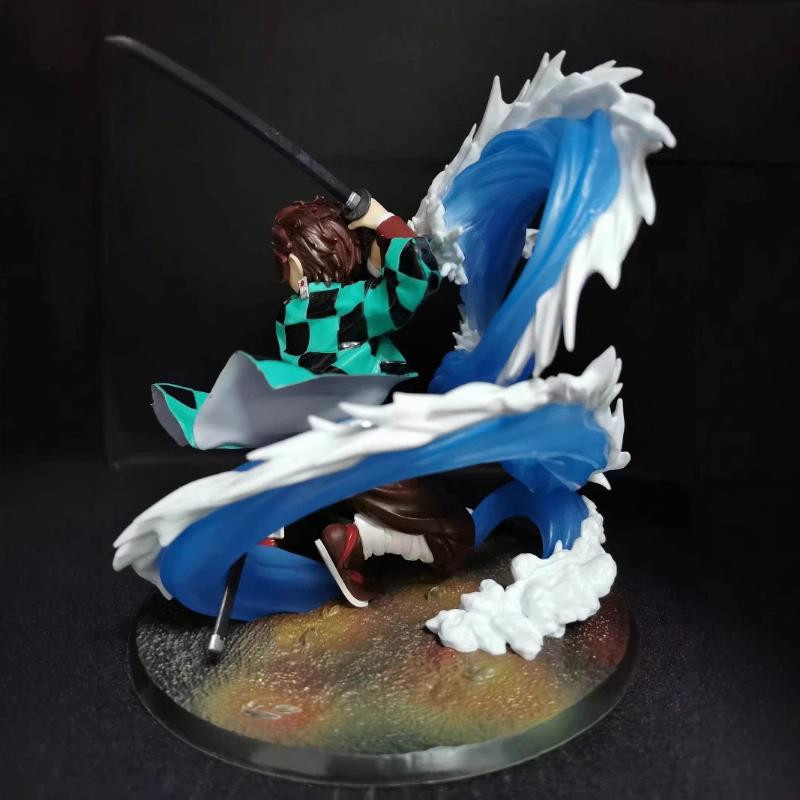 Yiran toy 1 Demon Slayer Tanjiro Action-Statue Wasserdrachen-Stil 20cm - Bild 2