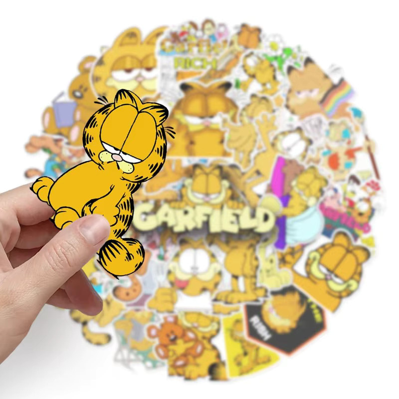50 Stück Garfield Cartoon Graffiti Aufkleber in Multicolour für DIY Dekoration aus Papier - Bild 2