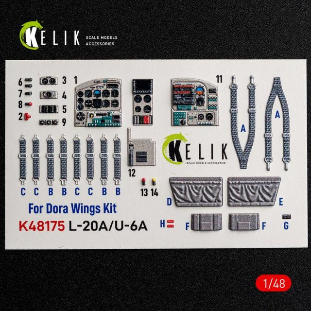 Kelik L-20A/U-6A - type 2 Interior 3D-Decals, Dora Wings - Bild 1