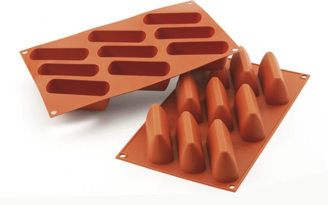 Schneider Silikonbackform Nusspraline, rot, 85 ml, B/T/H: 17,5 x 30 x 4,2 cm - Bild 1