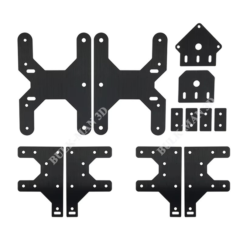 BulkMan 3D OX CNC-Fräser Set aus 6061-T5 Aluminium, 17-teiliges Set für mechanische Bauteile, 6 mm Dicke - Bild 3