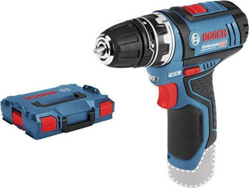 Bosch Professional Akku-Bohrschrauber GSR 12V-15 FC Solo mit L-Boxx, 12V, 30 Nm, 2 Geschwindigkeiten, Blau/Schwarz - Bild 1