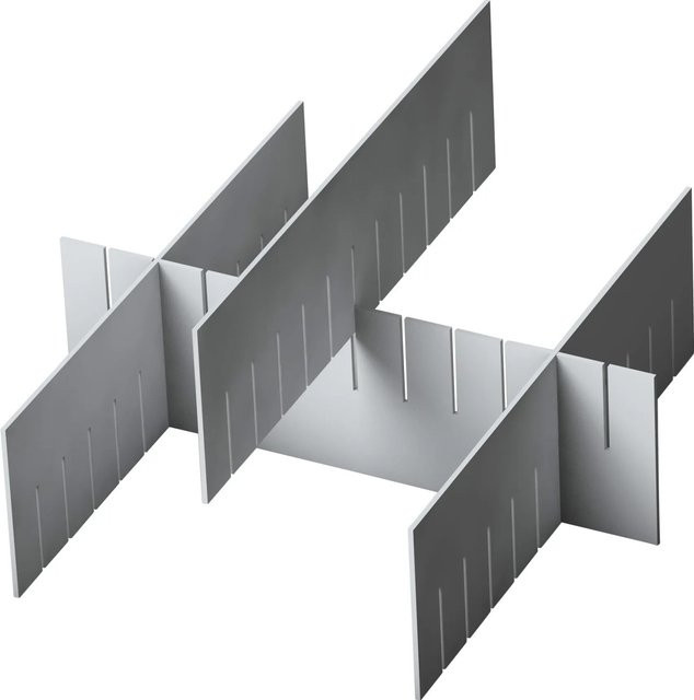 Eurobox-System Abtrenner Weiß B: 55,4 cm, T: 16 cm - Bild 1