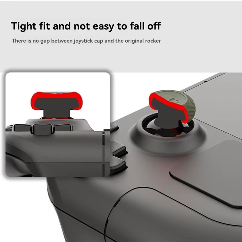 Skull & Co. Convex Thumb Grips Set für Steam Deck, OLED, ROG Ally und X, 4 Stück Analog Stick Caps, Schwarz - Bild 3