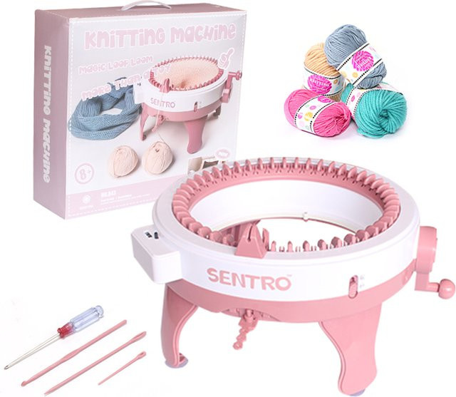 SENTRO 40/48-Nadel-Strickmaschine Dual-Strick-Webstuhl-Set für DIY-Projekte wie Mützen, Schals und Socken - Bild 1